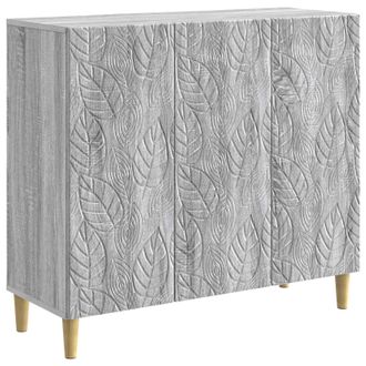 vidaXL Aparador Sonoma Gris 89 X 34,5 X 80 Cm Madera De Ingenier&iacute;a Vidaxl