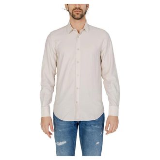 Antony Morato Heren, Overhemden, Beige, Maat: 2XL Katoen