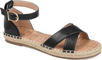 Journee Collection JOURNEE Lyddia Espadrille Sandal in Black at Nordstrom Rack, Size 6.5