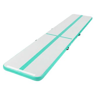 ECD Germany Ecd Germany Colchoneta De Gimnasia Art&iacute;stica Airtrack 5m, Verde Menta, Esterilla Hinchable Para Tumbling, 10 Cm De Grosor, Colch&oacute;n De Yoga/pilates Con