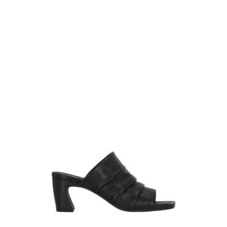 Ash Heeled Mules, female, Black, Size: 11 US Leather Mules