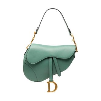 Dior Pre-owned Saddle Bag - Dames - Pre-owned - Groen - Maat: ONE Size