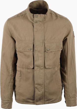 Belstaff Mens BELSTAFF HAYFIELD JACKET FATIGUE GREEN - Tan - Size: 38