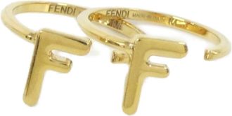 Fendi Gold Band Ring (Pre-Owned)