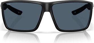 Costa Rincon II 64mm Sunglasses in Matte Black /Gray at Nordstrom