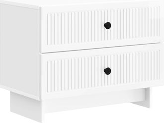 vidaXL Armario De Noche Brillante 62 X 34,5 X 47,5 Cm Vidaxl
