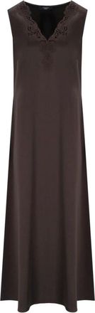 Max Mara Kleedjes, Dames, Bruin, S, Polyester, Canossa Dress