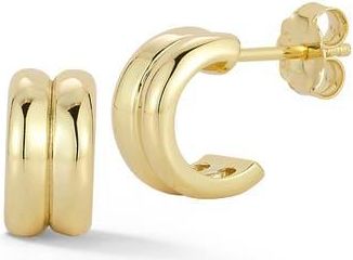 Glaze Jewelry Double Row Hoop Earrings in Gold at Nordstrom Rack
