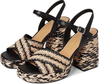 Marc Fisher Juliey Womens Dress Sandals Black/Light Natural : 8.5 M, Leather