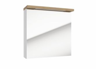 Puma Naturel Armario Con Espejo Naturel Stilla + Led 60x60 Cm Blanco (stillae06017)