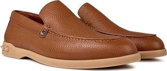 Valentino Mens Rockstud Slip On Loafers Brown Shoes > & Sandals