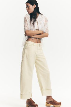 Pilcro Kayden High-Rise Cuffed Tapered Jeans by Pilcro