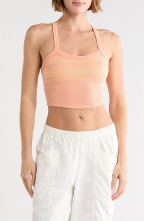Free People FP Movement All Clear Stripe Camisole in Papaya at Nordstrom Rack, Size X-Small/small