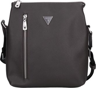 Guess Messenger Bag - Heren - Schoudertassen - Grijs - ONE Size - Leer - Tassen