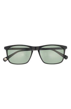 Ted Baker 57mm Polarized Rectangular Sunglasses in Black at Nordstrom Rack