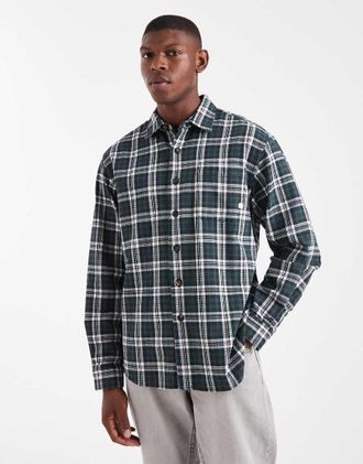 Farah Hardaker - Camicia a maniche lunghe grigia a quadri-Grigio