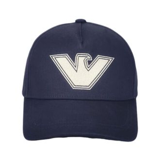 Emporio Armani Caps, male, Blue, Size: ONE SIZE Stylish Blue Hats & Beanies for Men