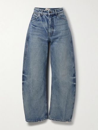 Nili Lotan Jeans Barrel A Vita Media Otis - Blu