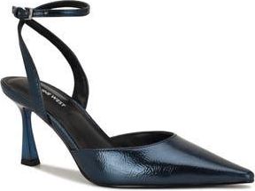 Nine West Kellie Ankle Strap Pointed Toe Pump in Teal at Nordstrom Rack, Size 6.5