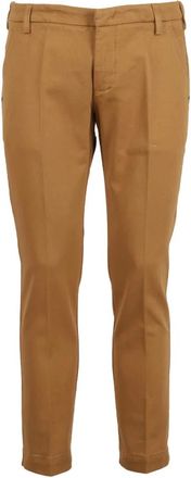 Entre Amis Slim-fit Trousers, male, Brown, W34, Short Sleeve Jersey