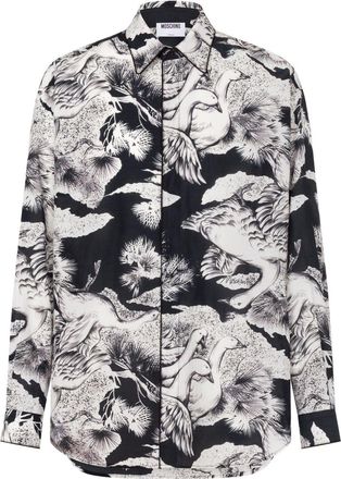 Moschino Monochrome Printed Silk