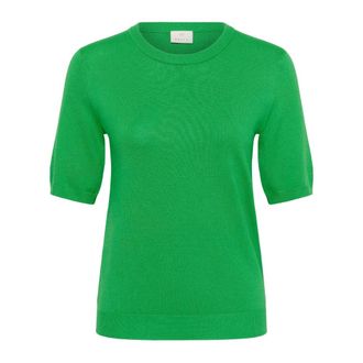 Kaffe Ronde hals gebreid - Dames - Truien - Groen - Maat: L