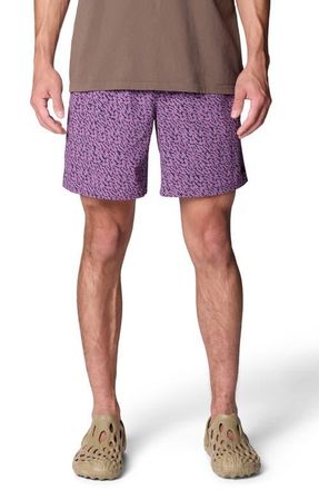 Mountain Hardwear Stryder Drawstring Shorts in Vervain Terrain Print at Nordstrom, Size Xx-Large X 7