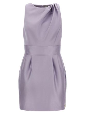 Elisabetta Franchi Purple Duchesse dress