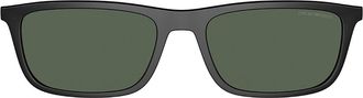 Emporio Armani EA4160C Clip-On Only 500171 Mens Sunglasses Black Size 55