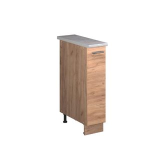 Vicco Mueble De Botica Fame-line, Roble Dorado/roble Dorado, 20 Cm, Et M&aacute;rmol, Vicco