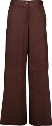 Nenette 42Bb Wijde Broek - Dames - Wijde Broeken - Bruin - XS - Broeken