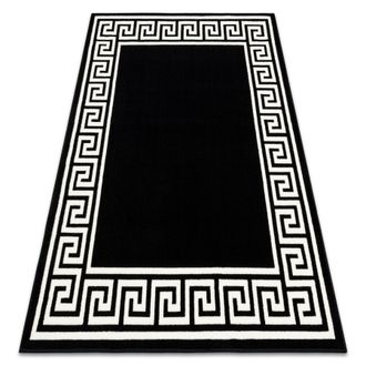 RugsX Tappeto Bcf Morad Grek Greco - Nero Black 140x200 Cm
