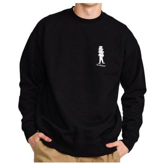 Revolution Printed Crewneck Pullover f&uuml;r Herren | schwarz