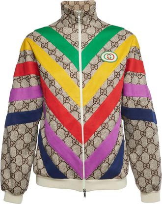 Gucci Bomber con monogramma - Toni neutri