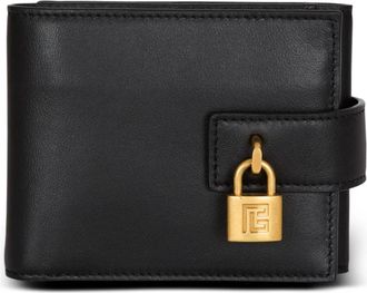 Balmain Pulse Trifold lamsleren portemonnee - Heren - Portefeuilles - Zwart - ONE Size - Leer - Accessoires