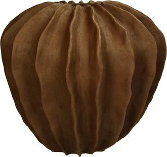 Schubiger M&ouml;bel Vase Polyresin, Braun H: 27 cm