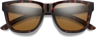 Smith Lowdown Slim 2 53mm ChromaPop Square Sunglasses in Tortoise /Brown at Nordstrom
