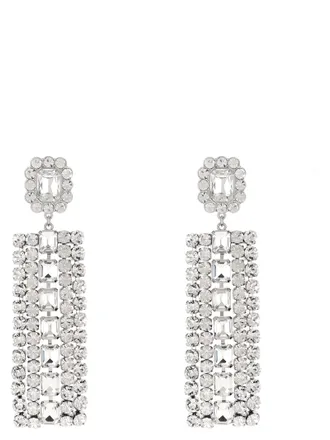 ピアス SELF PORTRAIT CRYSTAL PEARL TIERED HEART EARRINGS Crystal Pearl Tiered Heart Earrings – self-portrait