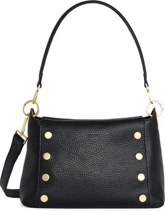 Hammitt Bryant Medium Shoulder Bag in Black/brushed Gold Red Zip at Nordstrom