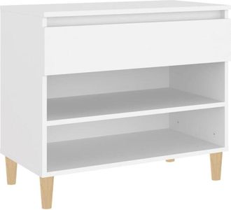 vidaXL Shoe Cabinet White 70x36x60 cm Engineered Wood Vidaxl