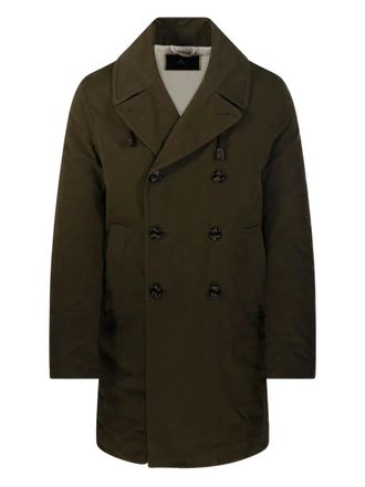 Sealup double-breasted trench coat - men - Fabric - 50 - Green