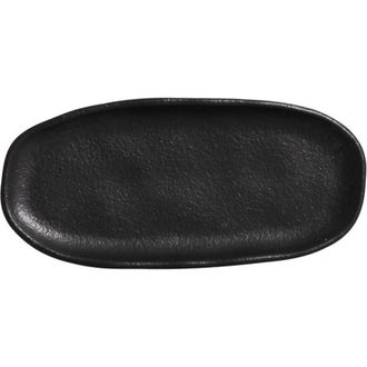 Porto Brasil Shallow Organic Oval Platter Mini Set of 4 in Matte Black at Nordstrom