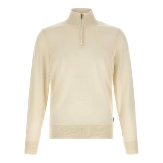 HUGO BOSS Truien & Vesten, Heren, Beige, S, Wol, H-Ebenji Trui