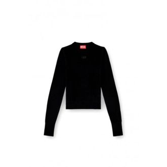 Diesel Truien & Vesten, Dames, Zwart, M, Wol, Luxueuze wollen kasjmier gebreide top