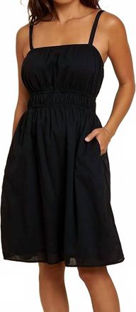 Nation Ltd Opal Elasticated Sundress In Jet Black