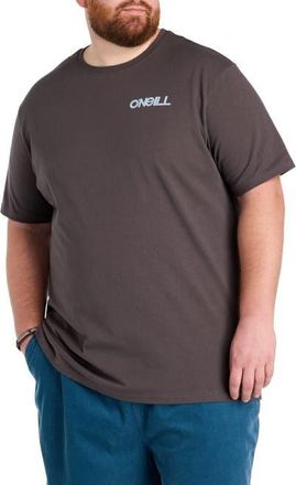 O'Neill Big & Tall Dawn Classic Graphic Tee in Graphite at Nordstrom, Size 3X Big