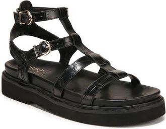 Naturalizer Lexie Ankle Strap Platform Sandal in Black at Nordstrom, Size 10