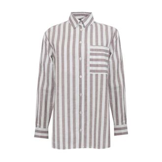 Max Mara Dames, Blouses & Shirts, Bruin, Maat: XL Katoen