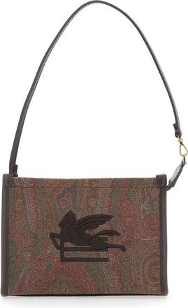 Etro Arnica Pouch - Dames - Schoudertassen - Bruin - ONE Size - Katoen - Tassen