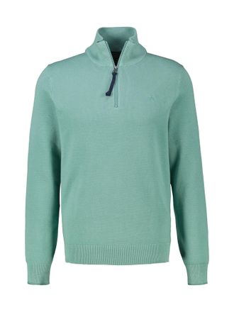 Lerros Troyer LERROS LERROS Herren Stricktroyer in lebendiger Optik, Herren, Gr. 5XL, blau (fjord blau), 100% Baumwolle, ohne Ausschnitt, Pullover Troyer